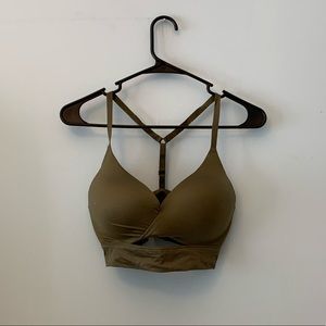 Victoria’s Secret navy green push-up bra